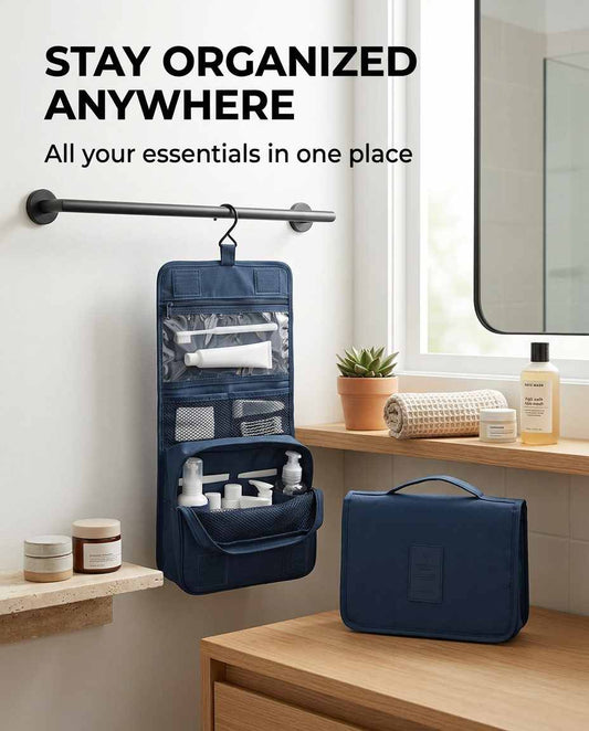 Hanging Multipurpose Foldable Toiletry Bag. Waterproof · TSA Ready · 152g