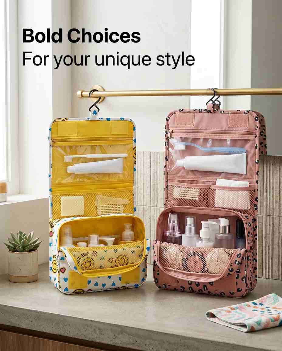 Hanging Multipurpose Foldable Toiletry Bag. Waterproof · TSA Ready · 152g - Dufelo