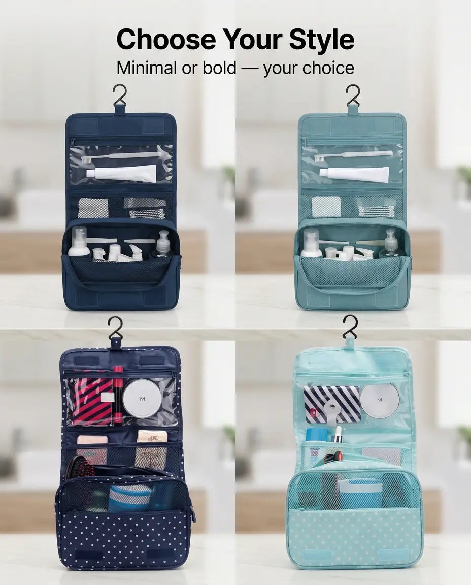 Hanging Multipurpose Foldable Toiletry Bag. Waterproof · TSA Ready · 152g - Dufelo