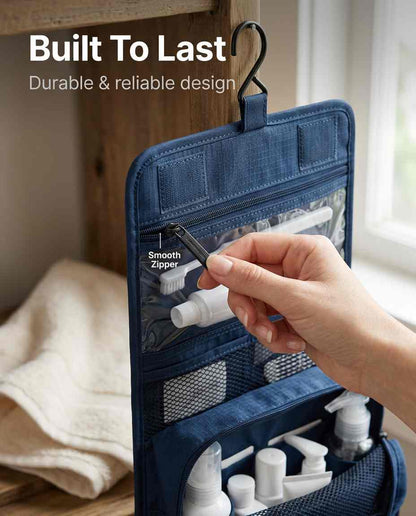 Hanging Multipurpose Foldable Toiletry Bag. Waterproof · TSA Ready · 152g - Dufelo