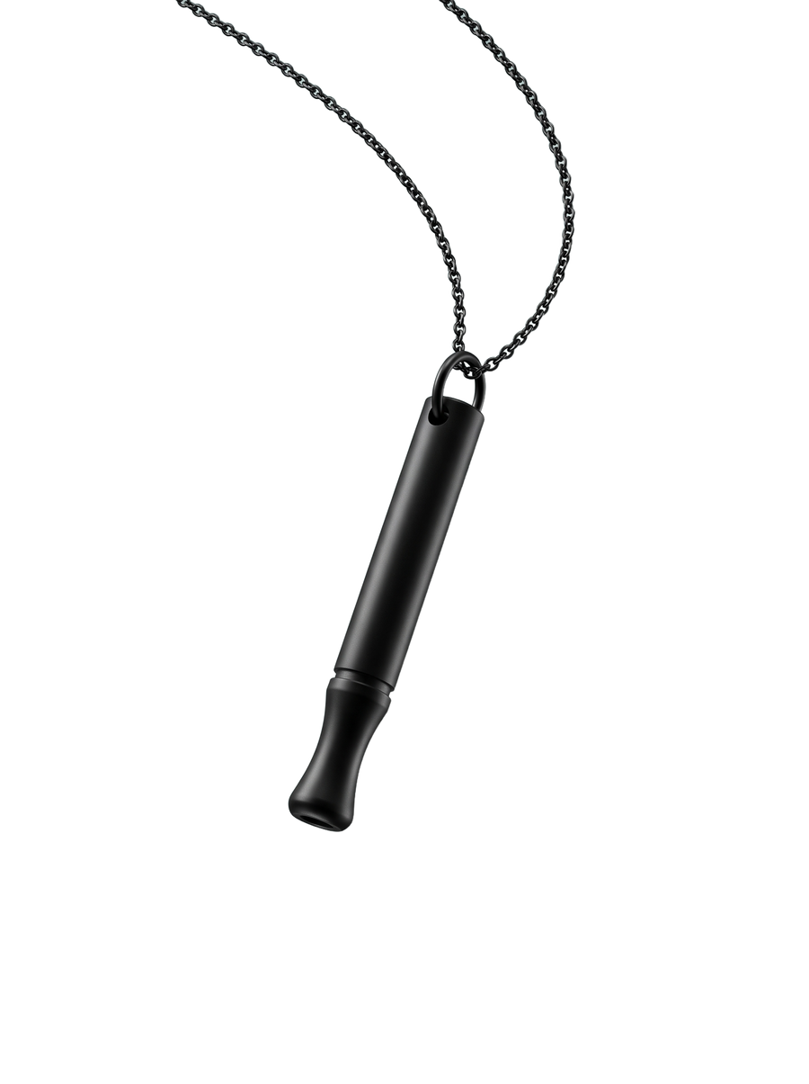 Pauselo matte black breathing pendant